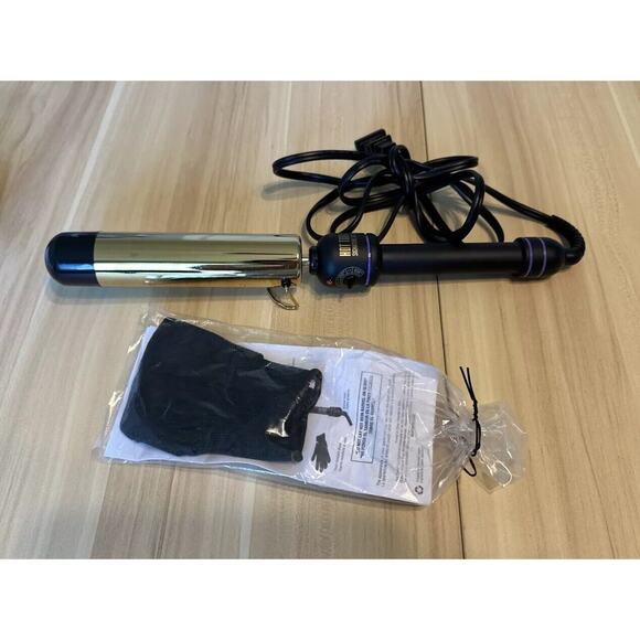 Hot Tools Signature Series Gold Flipperless Curling Iron Wand 1.5 Inch - Picture 2 of 4